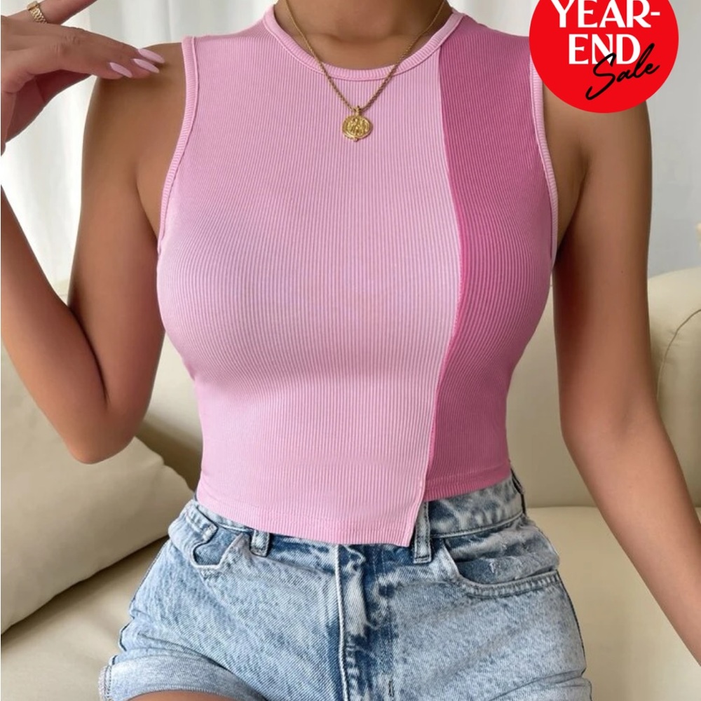 Color block tank top